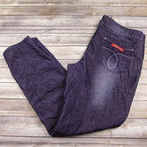 Sasson Skinny Leg Shuffle Purple Corduroy 18 Ooh L